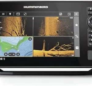Humminbird XPLORE 9 GPS Fish Finder with Transducer, MEGA Side Imaging+ & HD Touchscreen Displays.