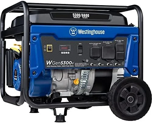 1-270.webp Westinghouse 6600 Peak Watt Home Backup Portable Generator, Transfer Switch Ready 30A Outlet, RV Ready 30A Outlets.
