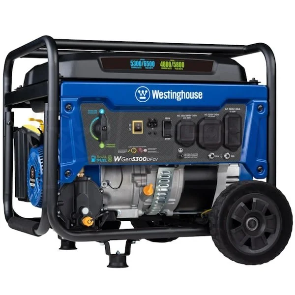 1-296.webp Westinghouse WGen5300DFcv – 5300 Watt Dual-Fuels Portable Generators w/ RV Outlet & CO Sensor (49-State)