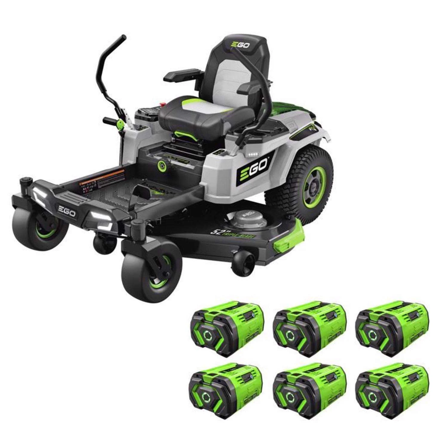 1-423.webp EGO Power+ Z6 ZT5207L 52 in. 56 V Battery Zero Turn Ridings Mower Kits (Battery & Charger) W/ SIX 12.0 AH BATTERIES - Image 5