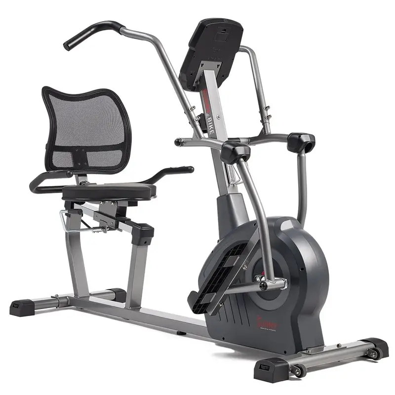 1-84.webp Sunny Health & Fitness Comfy Recumbent Cross Trainer Recumbent Elliptical Bikes.