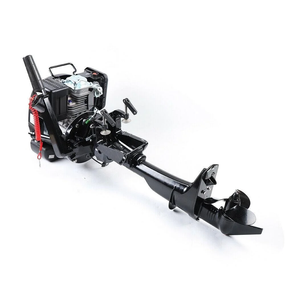 1056.webp Hangkai Water Cooled 2 Stroke 6HP Outboard Motor Petrol Powered Engine - Image 2