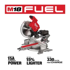 Milwaukee 18V Lithium-Ion Brushless 12 in. Cordless Dual Bevels Sliding Compoundd