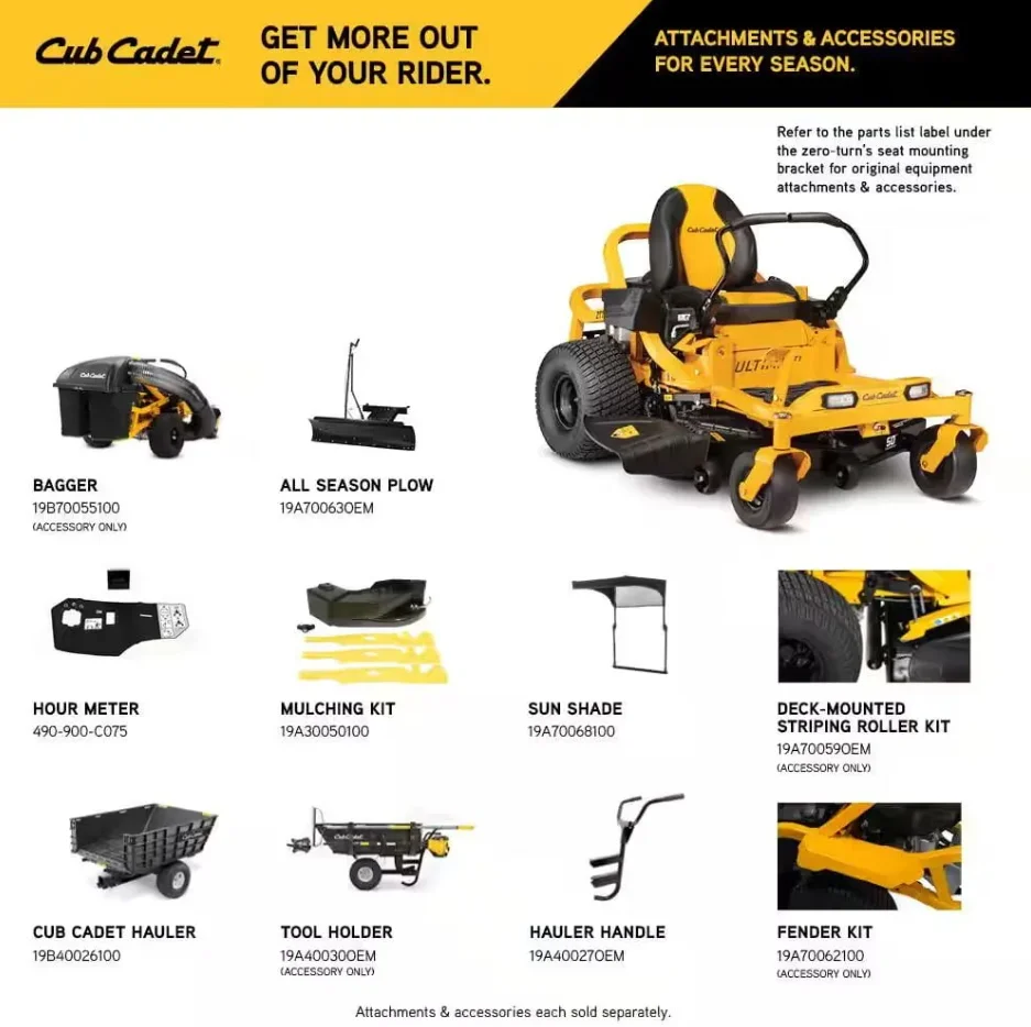 3-181.webp Cub Cadet Ultima ZT1 50″ Zero-Turn Riding Lawn Mower – Power, Precision & Comforts. - Image 3