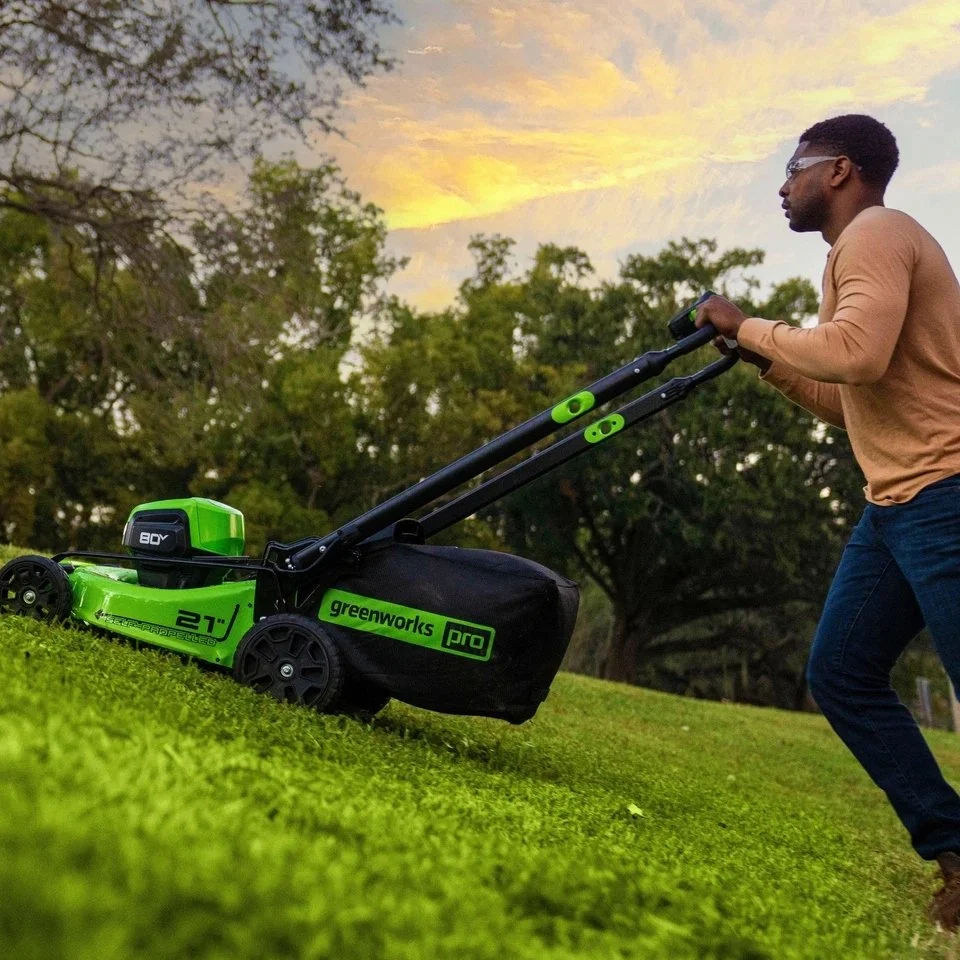 3-200.webp Greenworks 80V 21” Lawn Mower, 13” String Trimmer, and 730 Leaf Blowers. - Image 3