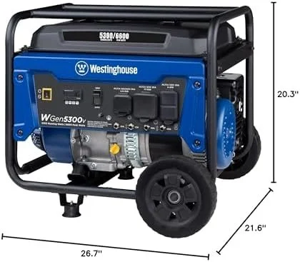 4-107.webp Westinghouse 6600 Peak Watt Home Backup Portable Generator, Transfer Switch Ready 30A Outlet, RV Ready 30A Outlets. - Image 6