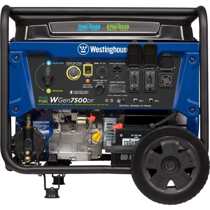 4-121.webp Westinghouse WGen7500DF Dual Fuel Portable Generators. - Image 4