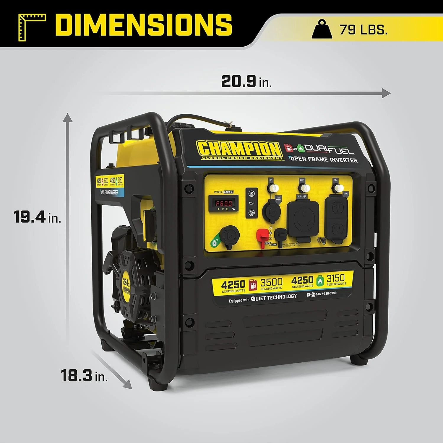 4-53.webp Champion 4250-Watt Dual Fuel RV Ready Open Frames Inverter Generators - Image 3