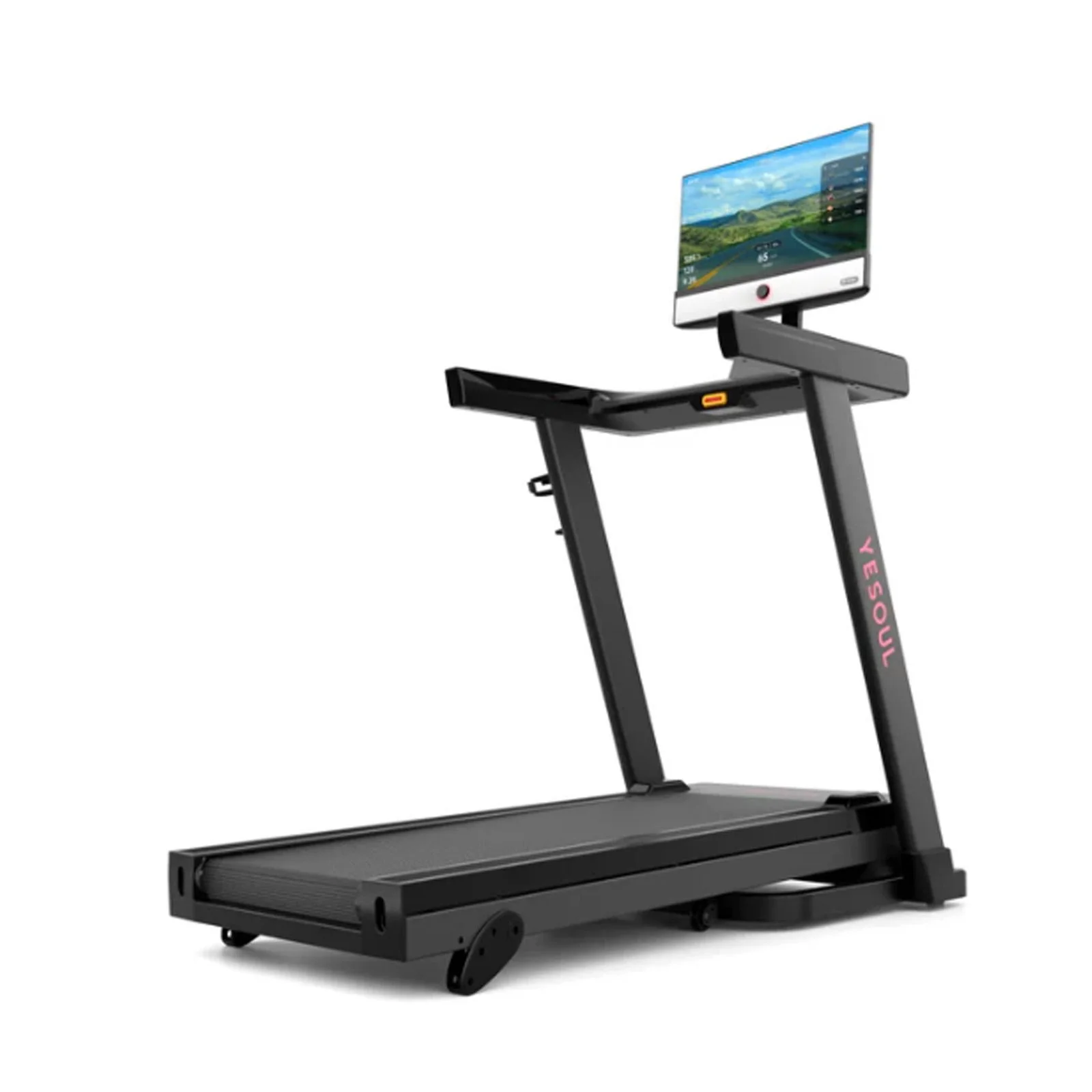 576-2-1-1-1.webp Yesoul T1M Plus Smart Folding Treadmill with 21.5 inch Touchscreen, Brushless Quiet Motor, 3-Level Incline, 9 Mph, App Sync & Space-Saving Design for - Image 3