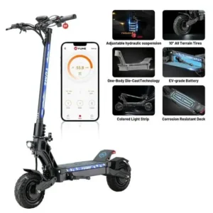 M YUME SCOOTER Hawk Dual Motor Electrics Scooters for Adults 2400W 43MPH 43Miles Long Rang E-Scooters