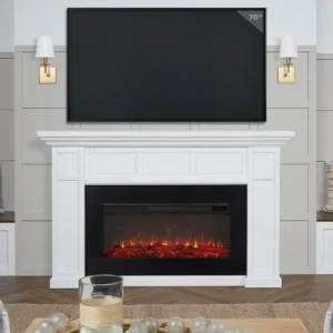 Real Flame Alcott 75″ Landscape Electrics Fireplaces