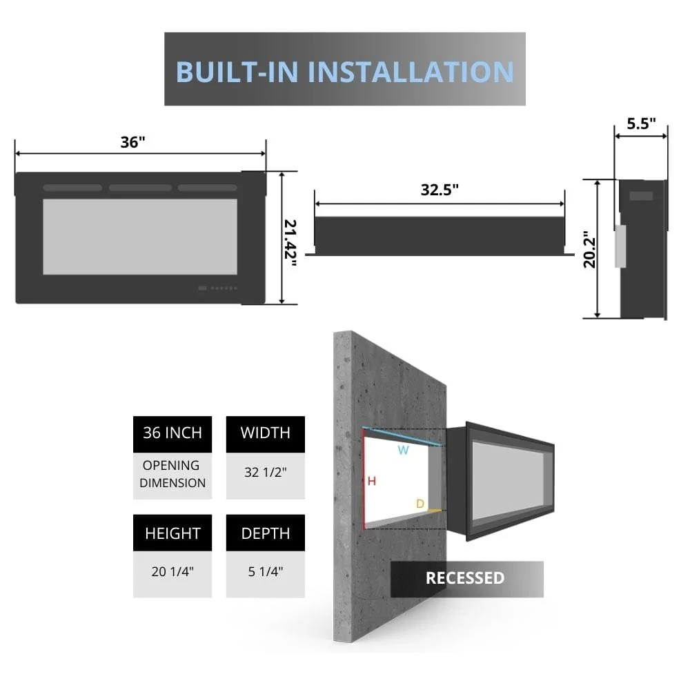 a4-123-1-1-1.webp Touchstone Sideline 36-inch Electric Fireplaces. - Image 5