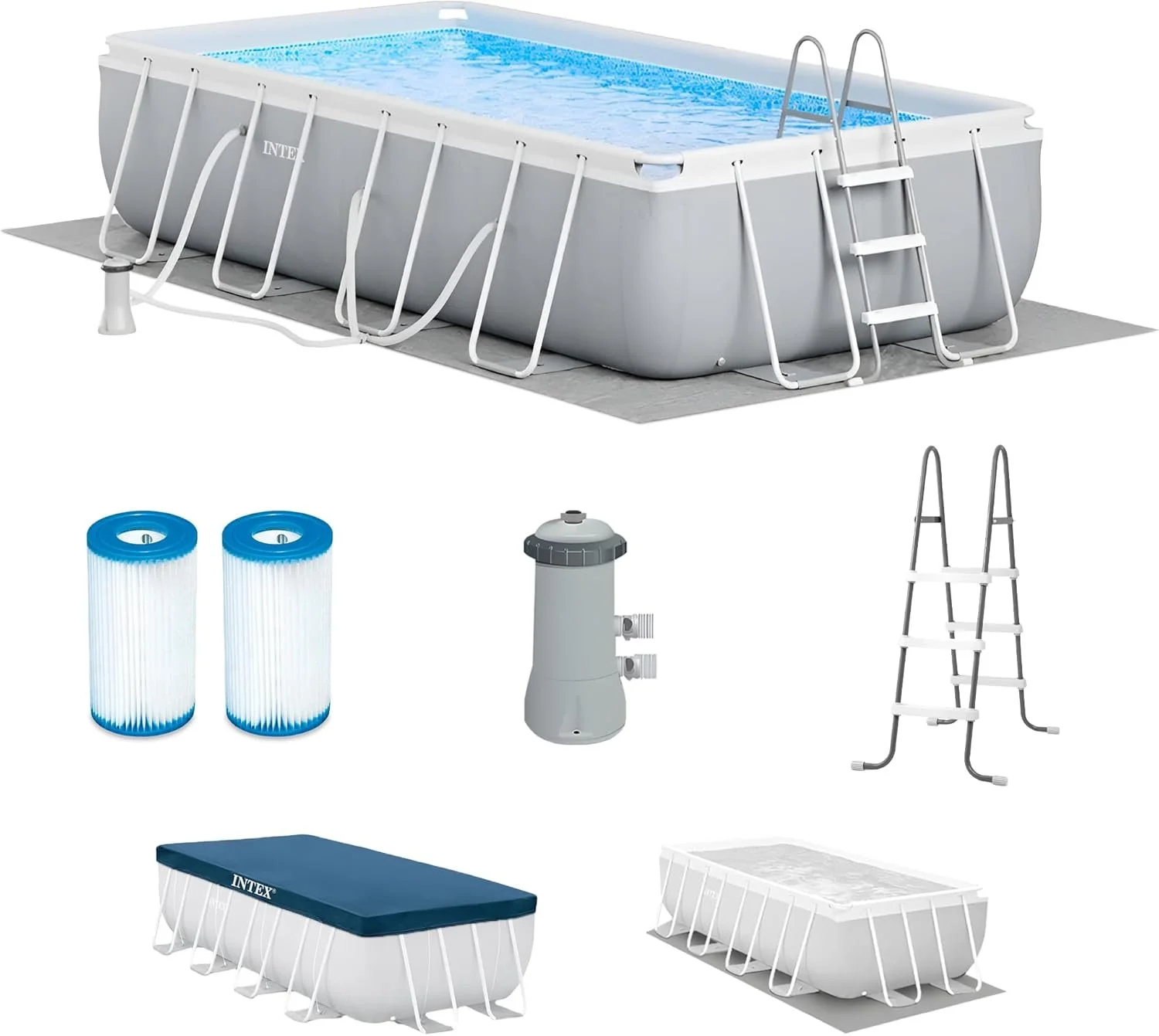 e1-15.webp Intex Prism Frame 16′ x 8′ x 42′ Rectangular Above Ground Pool Sets - Image 4