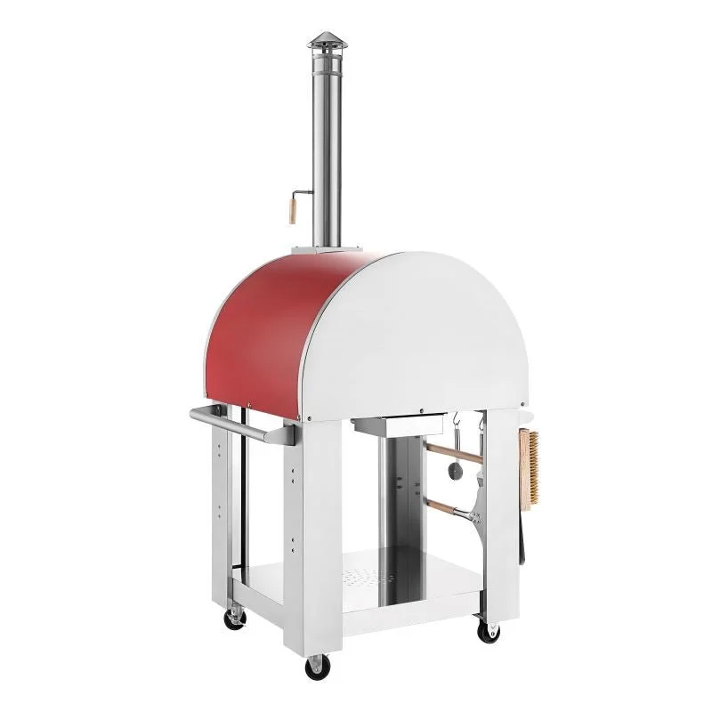 f3-4-1-1-1.webp Empava PG06 Outdoor Woods Fired Pizza Ovens Stainless Steel Red with Wheel and Accessories - Image 3