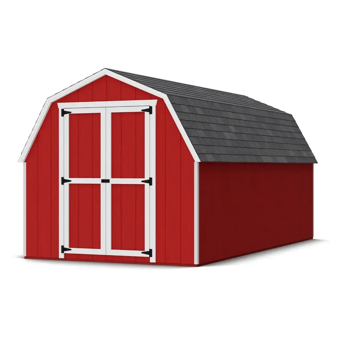 i1-21.webp Little Cottage Co. 8 x 16 Foot Value Gambrel Barn with 4 Foot Sidewalls – Precut Kits - Image 4