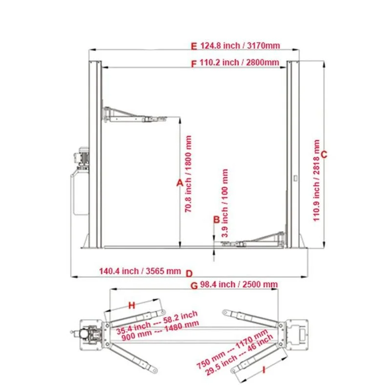 j3-18.webp KATOOL KT-H105 Two Post Vehicles Lift 10,000 lbs Capacity - Image 2
