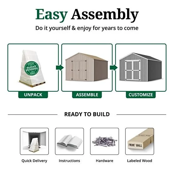 j3-19.webp Little Cottage Co. Pre-Cut 12×12 Value Gable Shed Kits - Image 2