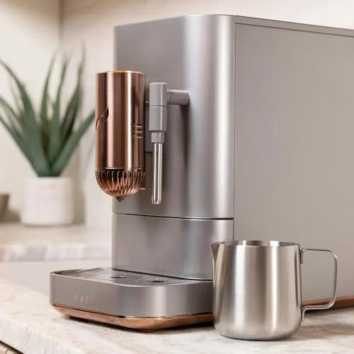 jhgfd3.webp Café Affetto Automatic Espresso Machine + Milk Frother | Built-In & Adjustable Espresso Bean Grinders | One-Touch Brew in 90 Seconds | Steel Silver, 1.2 Liter, (C7CEBBS2RS3) - Image 5