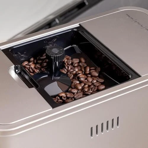 jhgfd5.webp Café Affetto Automatic Espresso Machine + Milk Frother | Built-In & Adjustable Espresso Bean Grinders | One-Touch Brew in 90 Seconds | Steel Silver, 1.2 Liter, (C7CEBBS2RS3) - Image 3