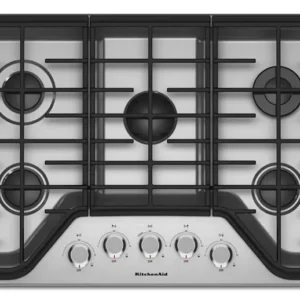 KitchenAid 30″ 5-Burner Gas Cooktops KCGS350ESS