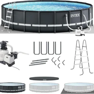 INTEX Ultra XTR Frame Round Above Ground Swimming Pool Set with Pumps