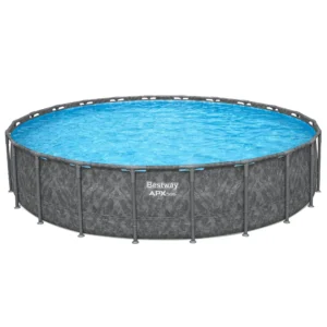 Bestway APX 365 22’x52″ Round Above Ground Swimming Pool Set with Pump and Ladders