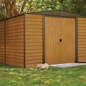 Arrow WR1012 Woodridge EG Steel Storage Shed, 10 by 12-Feets