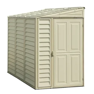 DuraMax Building Products 4-ft x 8-ft Sidemate Off-white Lean-to Vinyl Storage Sheds