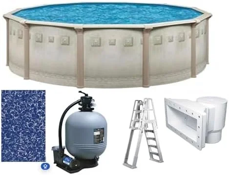 t1-13.webp Brazil Premium 27′ x 52″ Round Above Ground Swimming Pool Packages - Image 4