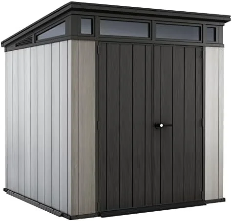 v1-21.webp Keter Outdoor Storage Sheds, for House, Patio & Yard, Plastic Resin, Artisan, 7×7 Ft, Gray