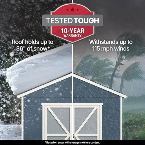 w2-19.webp Handy Home Products Rookwood 10×12 Do-It-Yourself Wooden Storages Sheds- Does not Include Floor kit, Paint, or Roofing Shingles - Image 3