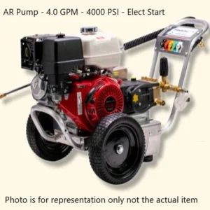 Pressure-Pro Eagle II 4000 PSI @ 4.0 GPM AR Pump Belt Drive Gas Honda Engine Cold Water Pressure Washer w/ Electric Starts