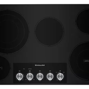 KitchenAid 36″ Electric Cooktops with 5 Elements and Knob Controls